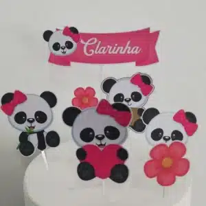 Topper Panda Rosa II